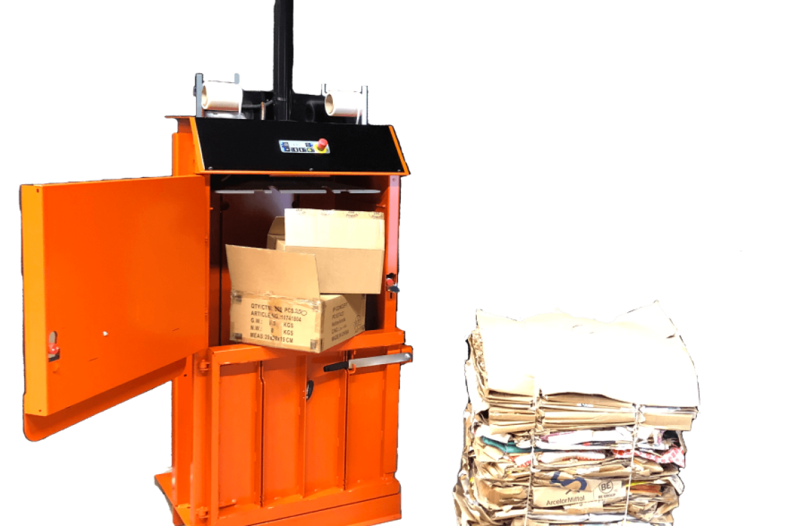 ORWAK 3075  Mała inteligentna belownica do kartonu i folii